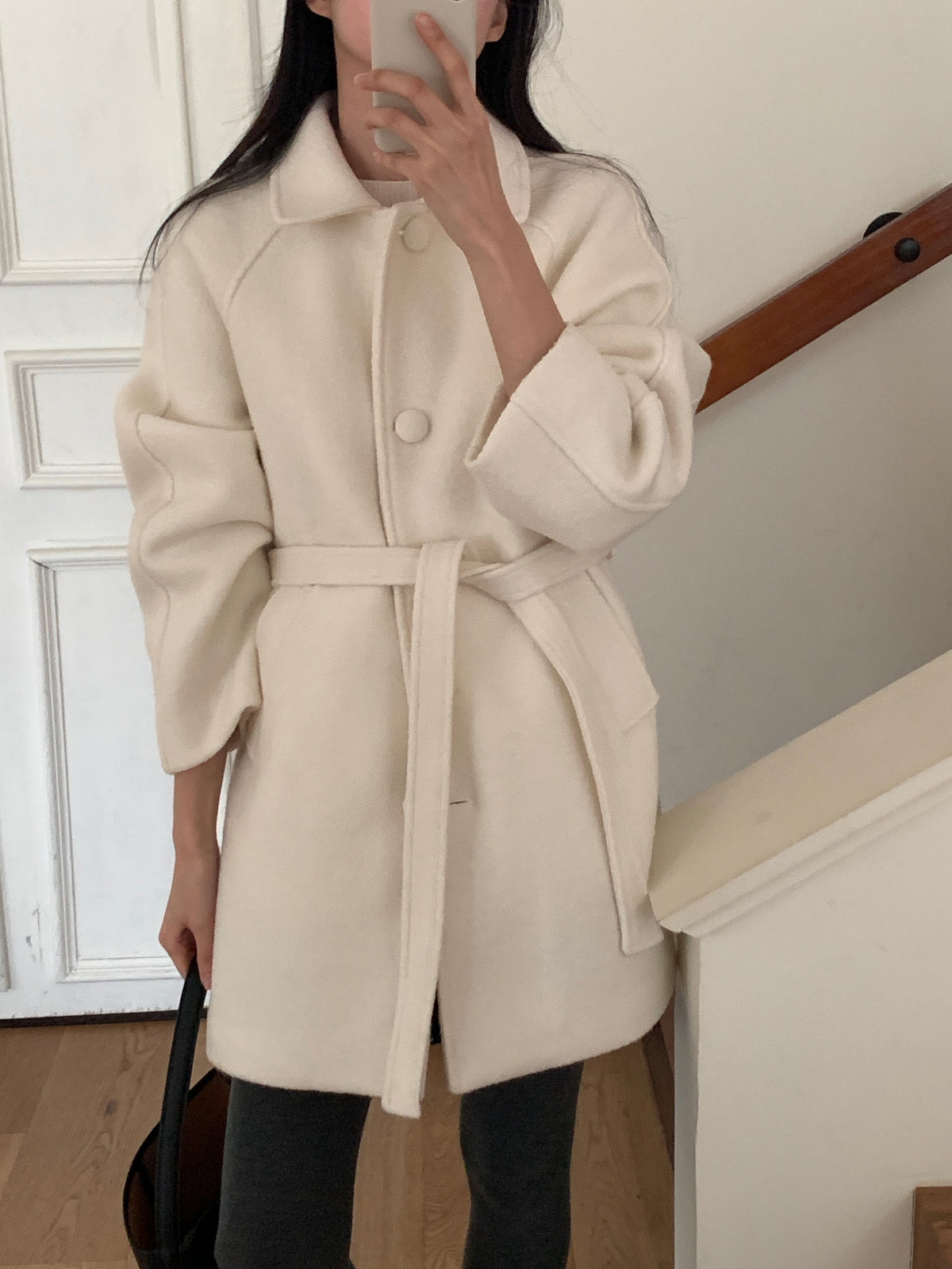 MOMS WEAR Wool middle coat