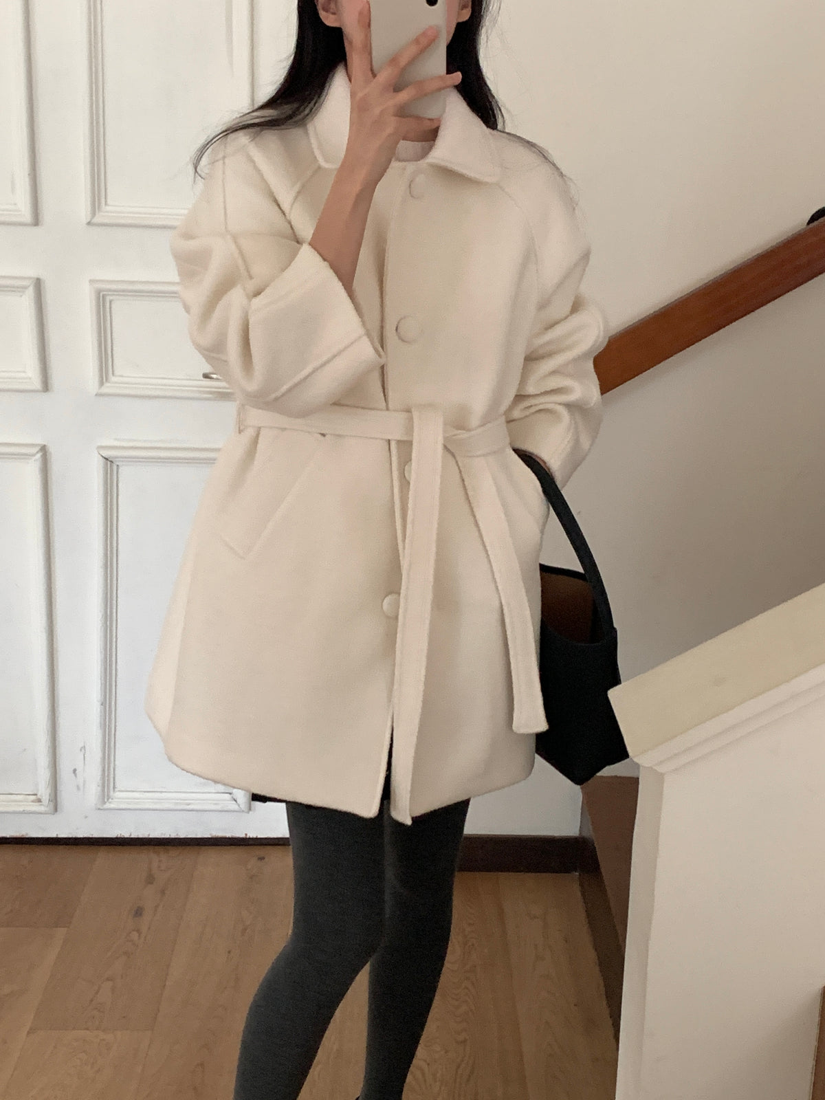 MOMS WEAR Wool middle coat