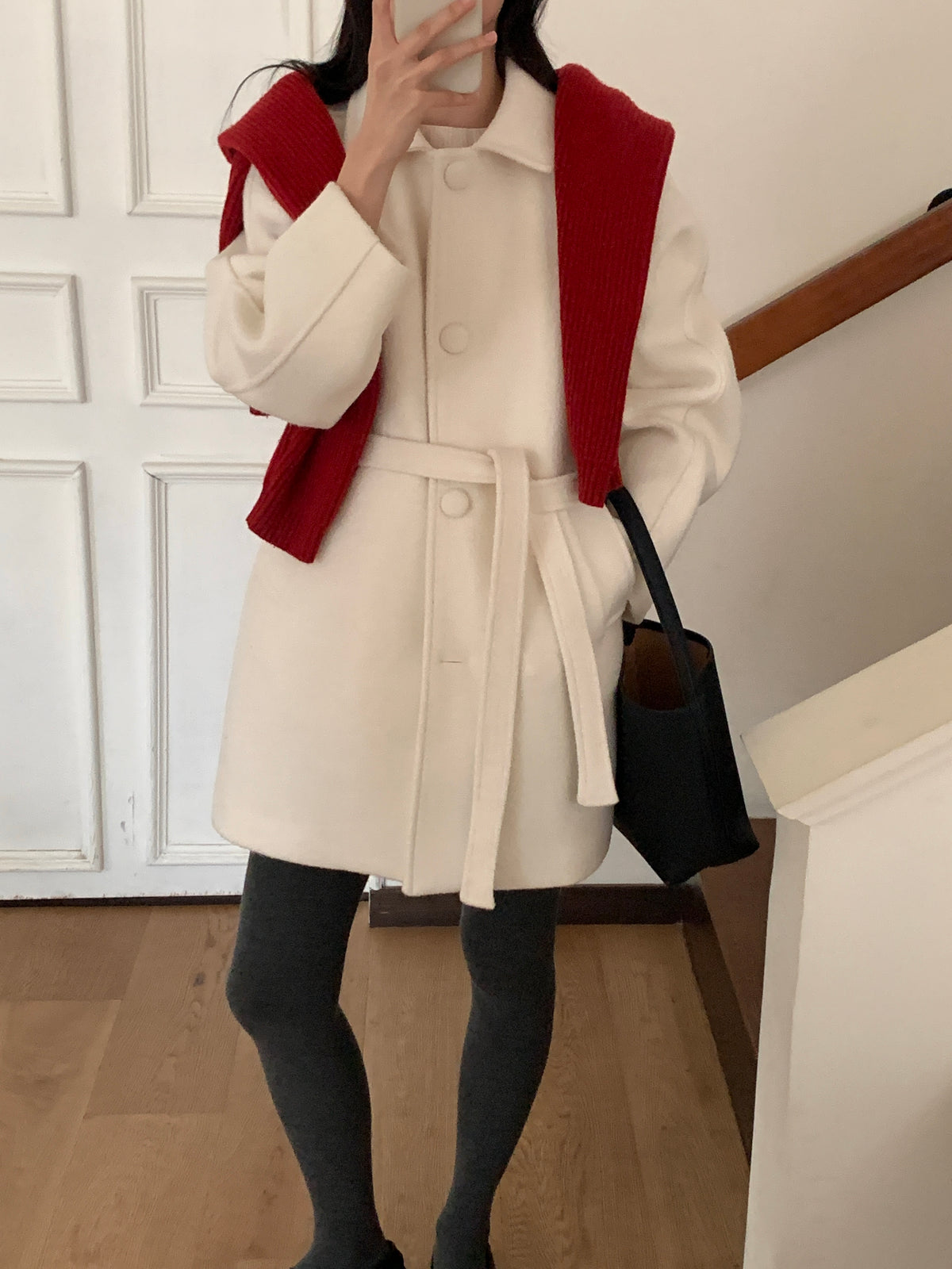 MOMS WEAR Wool middle coat
