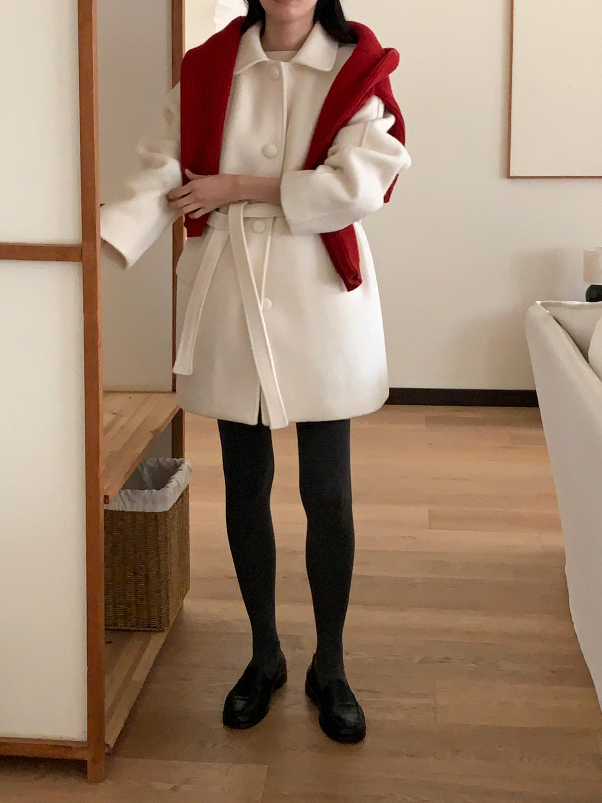 MOMS WEAR Wool middle coat