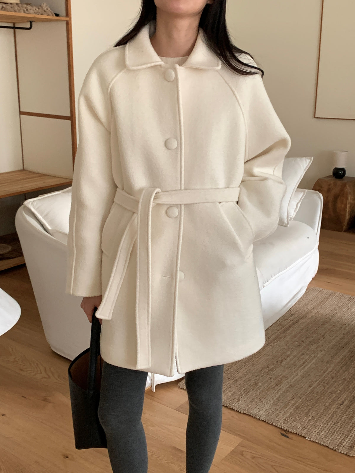 MOMS WEAR Wool middle coat