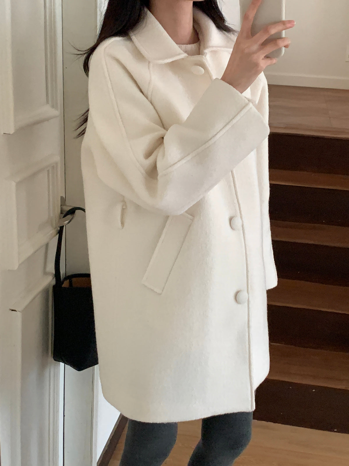 MOMS WEAR Wool middle coat
