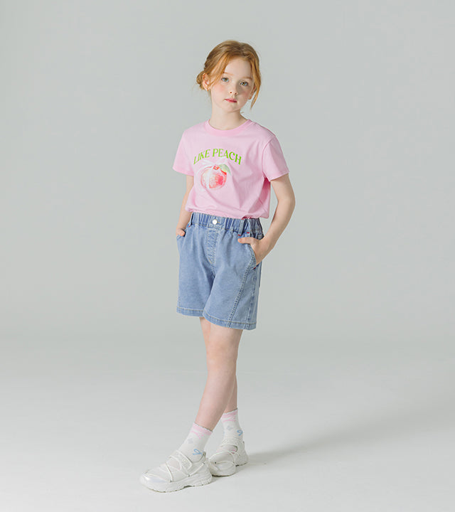 I LOVE J deald denim shorts