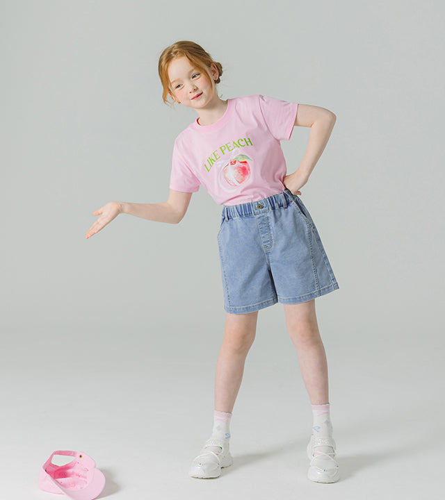 I LOVE J deald denim shorts