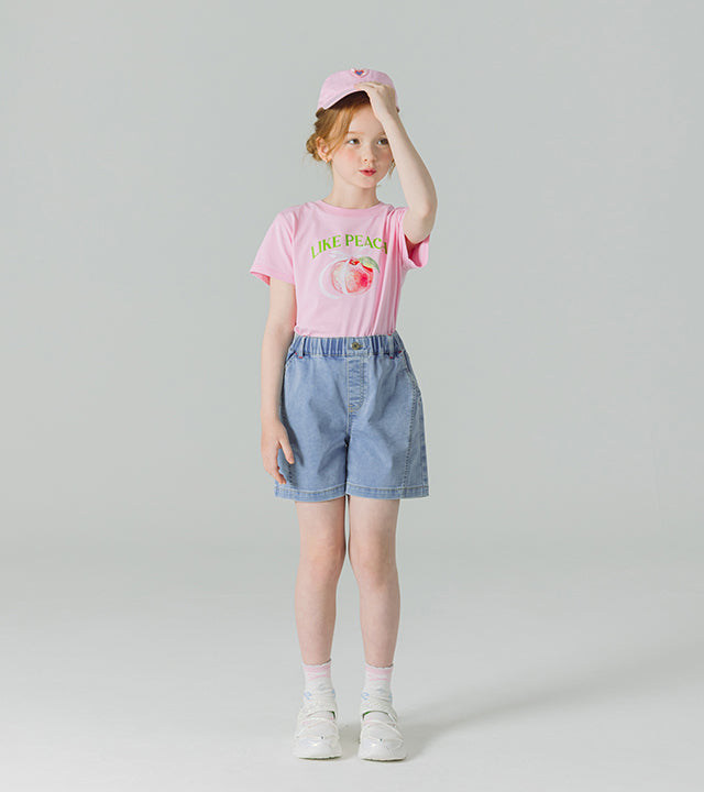 I LOVE J deald denim shorts