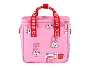 BEBE DE PINO All over pink bunny cooler bag