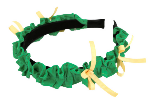 Copy of BEBEBEBE 2024 PRE-SUMMER Ribbon frill hairband (Green)