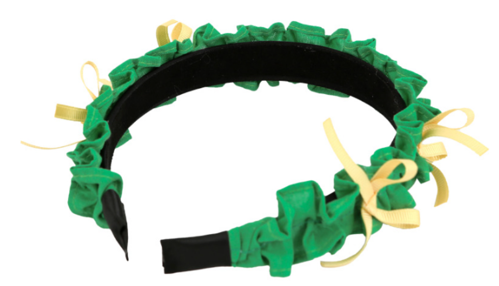Copy of BEBEBEBE 2024 PRE-SUMMER Ribbon frill hairband (Green)