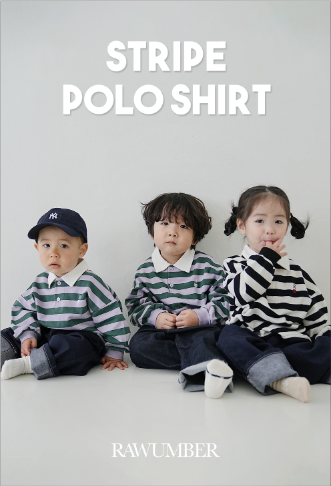 RAWUMBER 2024 Spring Stripe Polo Shirt