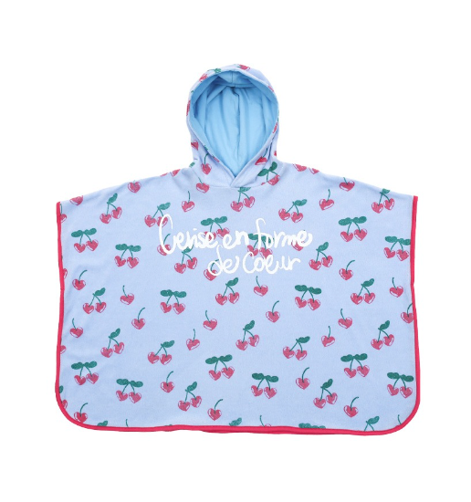 BEBEBEBE 2024 SUMMER Heart cherry towel hoodie