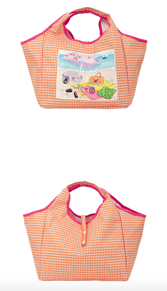 BEBEBEBE 2024 SUMMER Check waterproof bag (Orange)