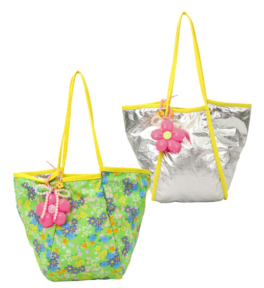 BEBEBEBE 2024 SUMMER Strawberry flower reversible bag