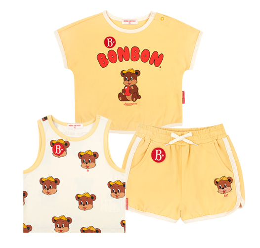 BEBE DE PINO Bonbon baby loungewear set