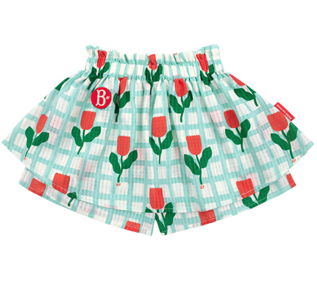 BEBE DE PINO All over check tulip skirt pants