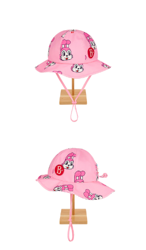 BEBE DE PINO All over pink bunny baby swim hat