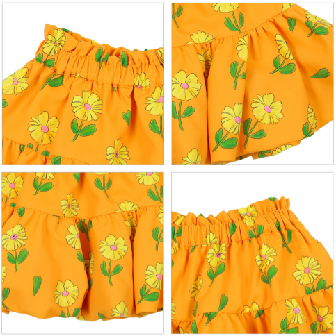 BEBEBEBE PRE FALL Yellow flower sweatshirt & bottom