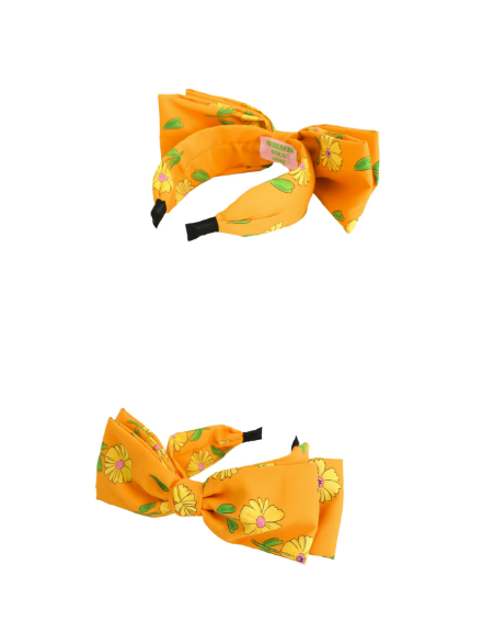 BEBEBEBE PRE FALL Yellow flower big ribbon hairband