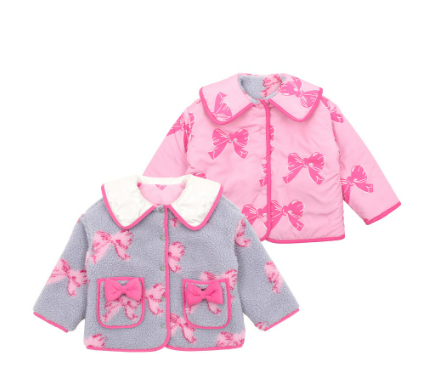 BEBEBEBE 2024 F/W Ribbon collar reversible jacket