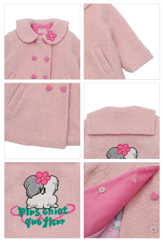 BEBEBEBE WINTER Flower puppy coat