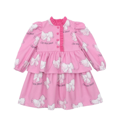 BEBEBEBE WINTER  Ribbon frill dress