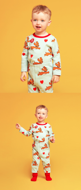 BEBE DE PINO All over jesse baby loungewear set