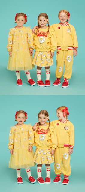 BEBE DE PINO Love daisy baseball raglan jacket