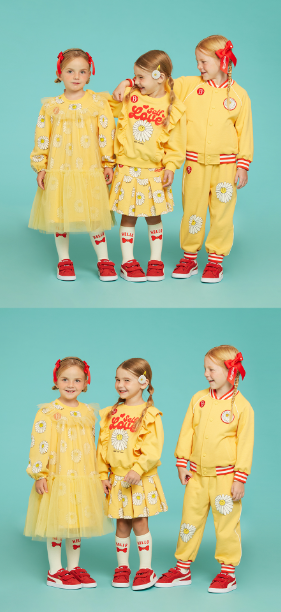 BEBE DE PINO Love daisy baseball raglan jacket