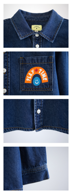 I LOVE J Smile Time Denim Shirt