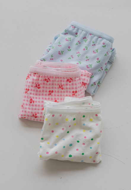 HEY A ! Girls Papabe Panties 3pcs Set