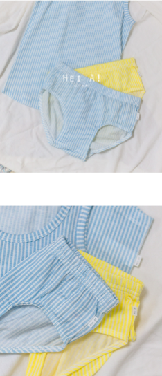 HEY A ! Boys Pin Striped Panties 2pcs Set