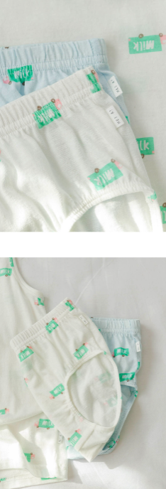 HEY A ! Boys Milk Truck Panties 2pcs Set