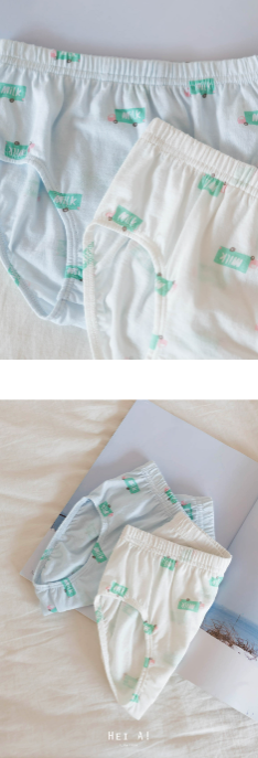 HEY A ! Boys Milk Truck Panties 2pcs Set