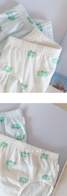 HEY A ! Boys Milk Truck Panties 2pcs Set