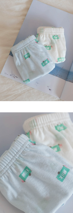 HEY A ! Boys Milk Truck Panties 2pcs Set