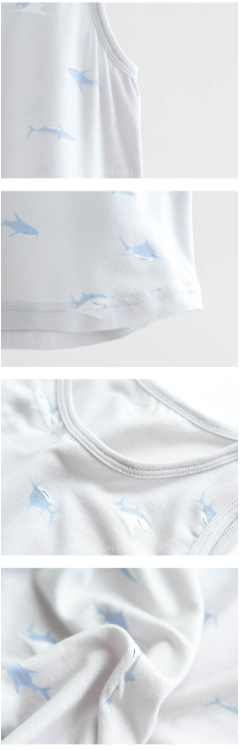 HEY A ! Boys Baby Shark Tencel Modal Running