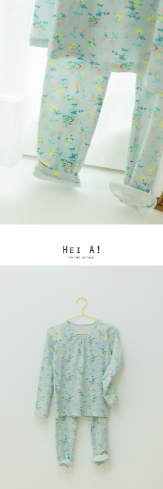 HEY A ! Girls Water Flower Home wear 2pc set