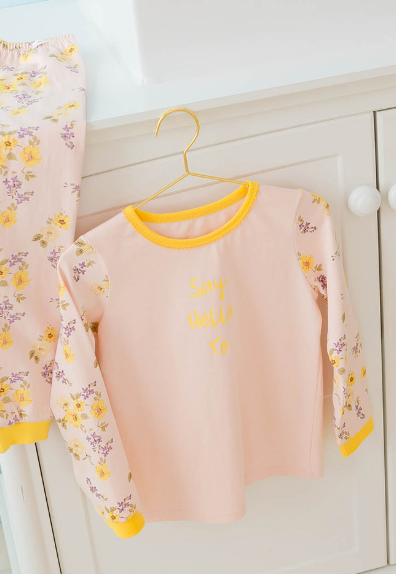 HEY A ! Girls Flower Dream Home wear 2pc set