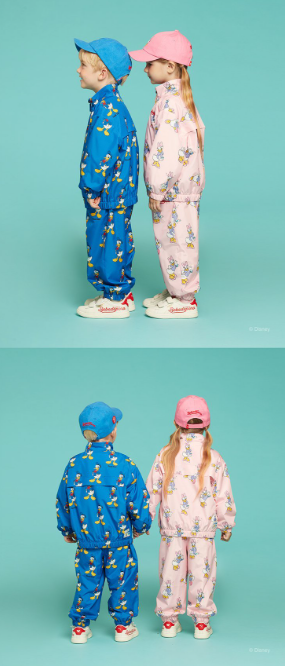 BEBE DE PINO All over_Daisy Duck_stand collar jacket