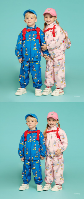 BEBE DE PINO All over_Daisy Duck_stand collar jacket