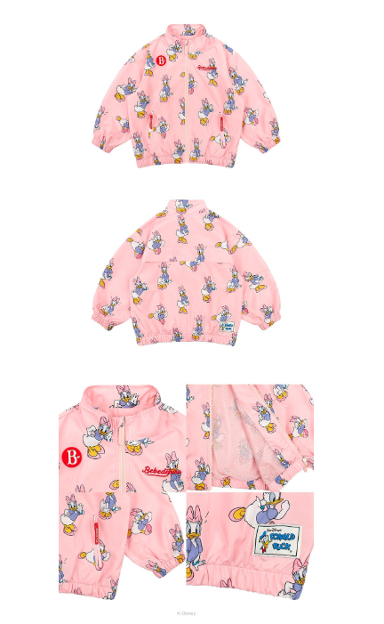 BEBE DE PINO All over_Daisy Duck_stand collar jacket