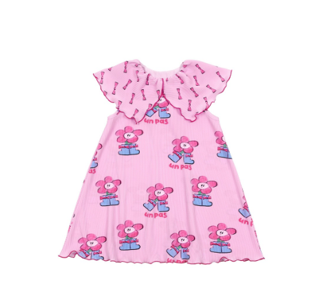 BEBEBEBE Summer pre order boots flower pleats dress