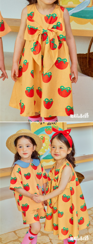 BEBEBEBE Ribbon potato sleeveless dress