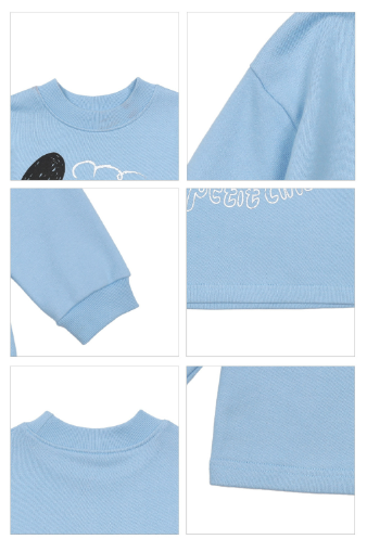 BEBEBEBE FALL Puppy face t-shirt (LIGHT BLUE)