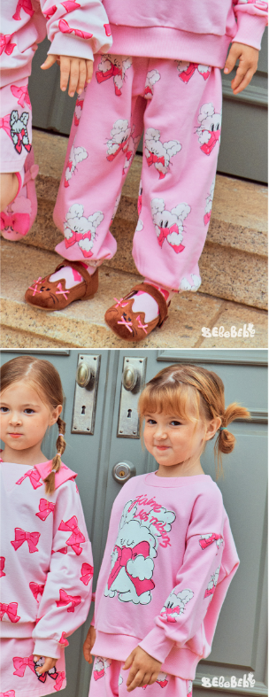 BEBEBEBE FALL Ribbon rabbit training SET (PINK)