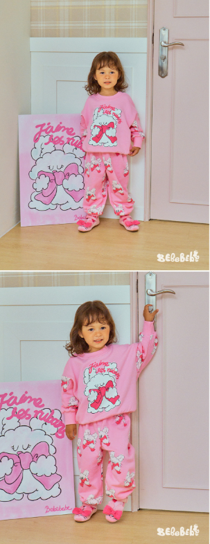 BEBEBEBE FALL Ribbon rabbit training SET (PINK)