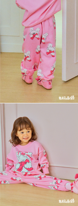BEBEBEBE FALL Ribbon rabbit training SET (PINK)