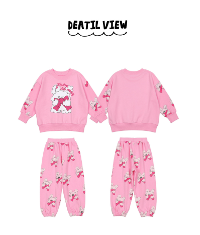BEBEBEBE FALL Ribbon rabbit training SET (PINK)