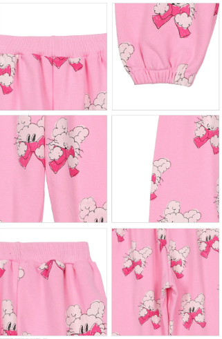 BEBEBEBE FALL Ribbon rabbit training SET (PINK)