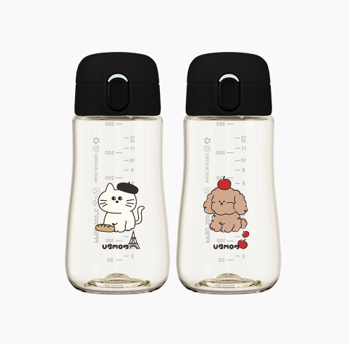 UBMOM Mong & Mongza safety ppsu one touch straw cup (360ml)