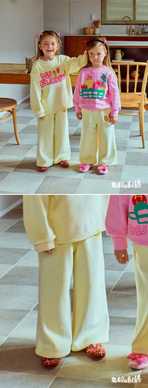 BEBEBEBE WINTER Strawberry corduroy set